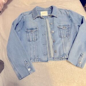 Paige Denim Crop Jacket - Hyland *new